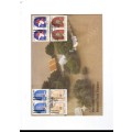 1 X LARGE RSA FDC NATIONAL FLOOD DISASTER 1988 PLUS 4 X CONTROL BLOCKS OF 4 MINT STAMPS EACH SEE PIC