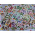 400 X WORLD FLOWER STAMPS USED OFF PAPER NEAT LOT SEE PICS