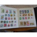 ALBUM MIXED WORLD STAMPS USED AND MINT  MANDELA HIGH VALUE INCLUDED SEE PICS