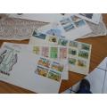 MYSTERY PARCEL RSA AND HOMELAND FDC`S ,CONTROL BLOCKS ,POST CARDS MIXED LOT BARGAIN SEE PICKS