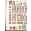 LARGE ALBUM MIXED WORLD USED AND MINT STAMPS 30 FULL PAGES 1320 STAMPS GREAT LOT SEE PICS
