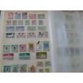 LARGE ALBUM WORLD STAMPS 24 FULL PAGES 1632 STAMPS GREAT LOT SEE PICS