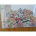 MIXED WORLD USED STAMPS 250 OFF PAPER GOOD VALUE NEAT LOT SEE PICS