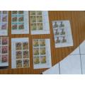 RSA PROTEA 17 X CONTROL BLOCKS OF 6 MINT STAMPS EACH 1 CENT TO R 2.00 1976 SEE PICS
