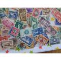 80 X SA UNION MINT AND USED STAMPS OFF PAPER