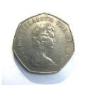 1969 Jersey 50 New Pence Coin