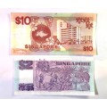 Singapore dollar Bank Note lot (2) (Read Description)