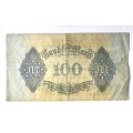 1922 Germany 100 Hundert Mark Bank Note