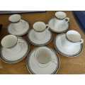*** Stunning *** Royal Doulton Sarabande - H5023 Coffee/Espresso Cans + Saucers