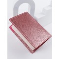Pink Glitter Passport Holder
