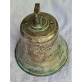 Salvaged ships brass bell from  the Mundogas Oslo