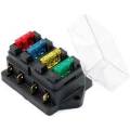 4Way Car Blade Fuse Box with Fuses  LOW SHIPPING FEES!!!