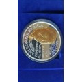 1 Kg Silver Mandela coin/medallion in wooden display box