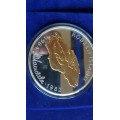 1 Kg Silver Mandela coin/medallion in wooden display box