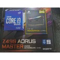 Aorus Master Z490, I9 10850K, Corsair Vengeance Pro 64GB Ram Combo