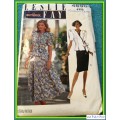 LESLIE FAY FOR BUTTERICK: NR4890 MISSES' TOP AND SKIRT (SIZES 6 - 22)