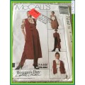PATTERN MCCALL'S 7232 - VESTS (SIZE 14,16,18)