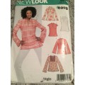 PATTERN NEW LOOK 6344 - BLOUSE ( SIZE 10-22)
