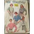 PATTERN SIMPLICITY 8865 - BLOUSES VARIATIONS (SIZE 16-22, 8-22)