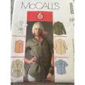 PATTERN MCCALL'S M5052 - BLOUSES (SIZE 14-16-18-20)