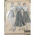 PATTERN KNITWIT 2400 - GORED AND CIRCULAR SKIRT (SIZE 6-22) BACKPAGE TORN OFF (WILL PROVIDED SLEEVE)