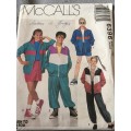 PATTERN MCCALL'S 6396 - TEENS' JACKET, PANTS AND SHORTS (UNISEX)(SIZE 12)