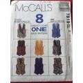 PATTERN MCCALL'S 7819 (UNUSED) - VESTS VARIATIONS (SIZE 14-16-18)