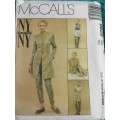 PATTERN MCCALL`S 9626 (UNUSED) - JACKET, SHIRT, VEST and PANTS (SIZE 18)