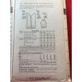 PATTERN BUTTERICK 2907 (VERY VINTAGE)(COMPLETE) - QUICK `N EASY SHIFT DRESS (SIZE 18)