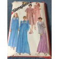 PATTERN SIMPLICITY 5330*1981 (VINTAGE) - PULLOVER NIHTGOWN,ROBE,BED JACKET (SIZE 18-20) BIG SIZE