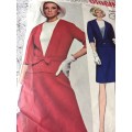 PATTERN VOGUE 1683 (VERY VINTAGE)(COMPLETE) - STUNNING 1PIECE DRESS and JACKET (SIZE14)