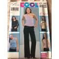 PATTERN NEW LOOK 6137 VARIOUS TOPS and PANTS (SIZE 3/4-13/14)