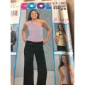 PATTERN NEW LOOK 6137 VARIOUS TOPS and PANTS (SIZE 3/4-13/14)
