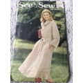 PATTERN SEE and SEW 5830 (VINTAGE) - DRESSES (SIZE SMALL)