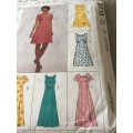 PATTERN MCCALL`S 8715 (COMPLETE, CUT ON 16) - DRESS VARIATIONS (SIZE 12-14-16)