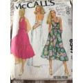 PATTERN MCCALL`S 6547 (BACKFACING EXCL) - HALTER DRESS (SIZE 12)