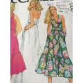 PATTERN MCCALL`S 6547 (BACKFACING EXCL) - HALTER DRESS (SIZE 12)