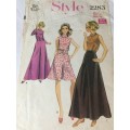 PATTERN STYLE 2283*1968 (VERY VINTAGE) - CULOTTES and BLOUSE (SIZE 16)