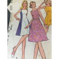 PATTERN MCCALL`S 3201*1972 (VINTAGE) - DRESS OR TUNIC and SHORTS (SIZE 12)