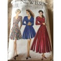 PATTERN NEW LOOK 6973 (COMPLETE, CUT ON 12) - DRESSES (SIZE 8-12)