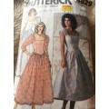PATTERN BUTTERICK 4829 (COMPLETE, CUT ON 10) - SPECIAL OCCASSION DRESS (SIZE 6-8-10)
