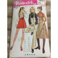 PATTERN BUTTERICK 5852 (VERY VINTAGE, COMPLETE) - JUMPERS & PANTS (SIZE 16)