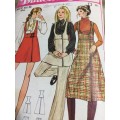 PATTERN BUTTERICK 5852 (VERY VINTAGE, COMPLETE) - JUMPERS & PANTS (SIZE 16)