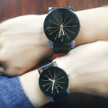 Fashion Men Women Leather Strap Couple Analog Meika Quartz Ladies Wrist Watches Watch