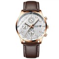 BELUSHI GENUINE LEATHER CHRONOGRAPH WATERPROOF RETAIL R6999