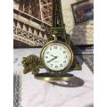 vintage  pocket  watch (chain&battery  included)