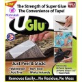 ***100 pieces UGLU***THE STRENGTH OF SUPER GLUE WITH THE CONVENIENCE OF TAPE***BID PER ITEM***