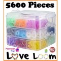 ***5600 PIECES & MORE OF THE FUNTASTIC DIY LOOM KIT IN DURABLE CARRY CASE @ CRAZY START PRICE!!!***