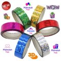 ***30 M PACK OF 6 PRISM HOLOGRAM ADHESIVE TAPE***SIZZLING DEAL!!!BUY PER 6PACK!!!