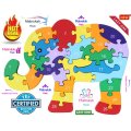 **26 PC 3D WOODEN PUZZLE**ELEPHANT LETTERS & NUMBERS**MAKING LEARNING FUN**LAST 1 IN STOCK!!!